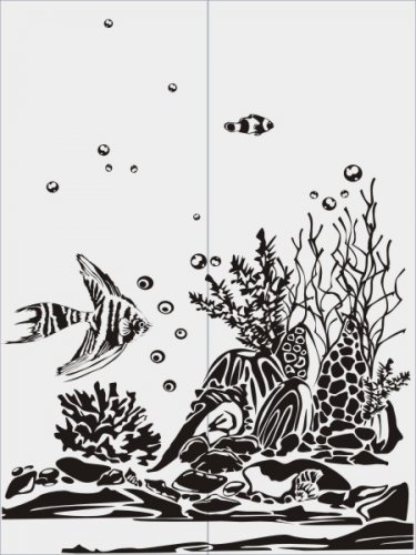 Пескоструйный рисунок Морской 40
